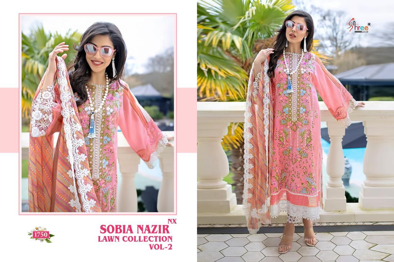 Shree Sobia Nazir Lawn Collection 2 Nx Latest Fancy Designer Festive Wear Premium Pure Lawn  Cotton With  Exclusive Embroidery  Pakistani Salwar Suits Collection